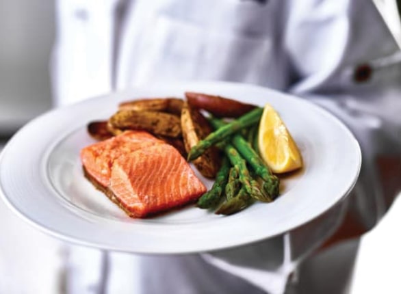 Wilshire Estates salmon dish