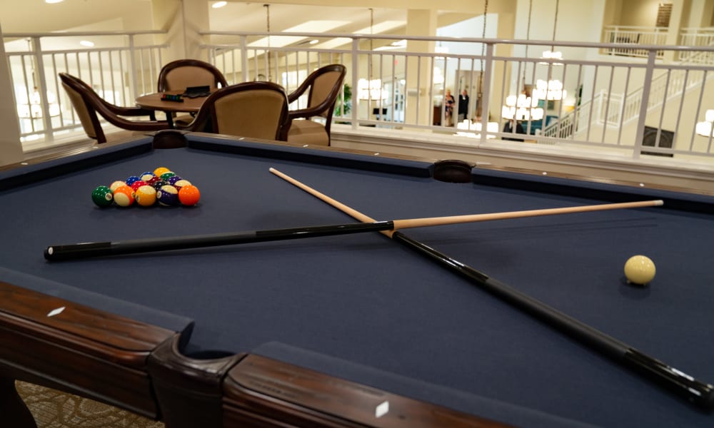 Shoot some pool at Wilshire Estates