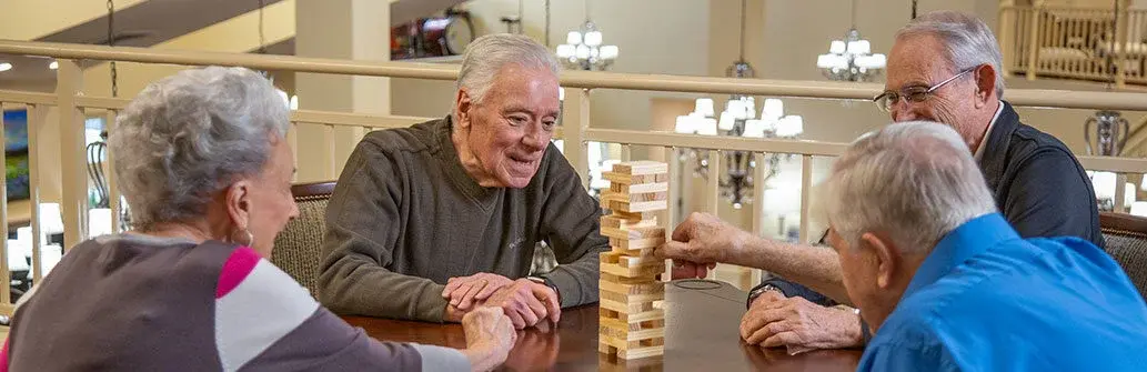 Wilshire Estates hawthorn senior living seniors playing games