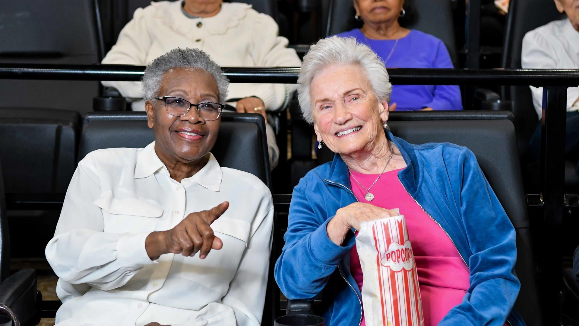 Wilshire Estates residents in theater